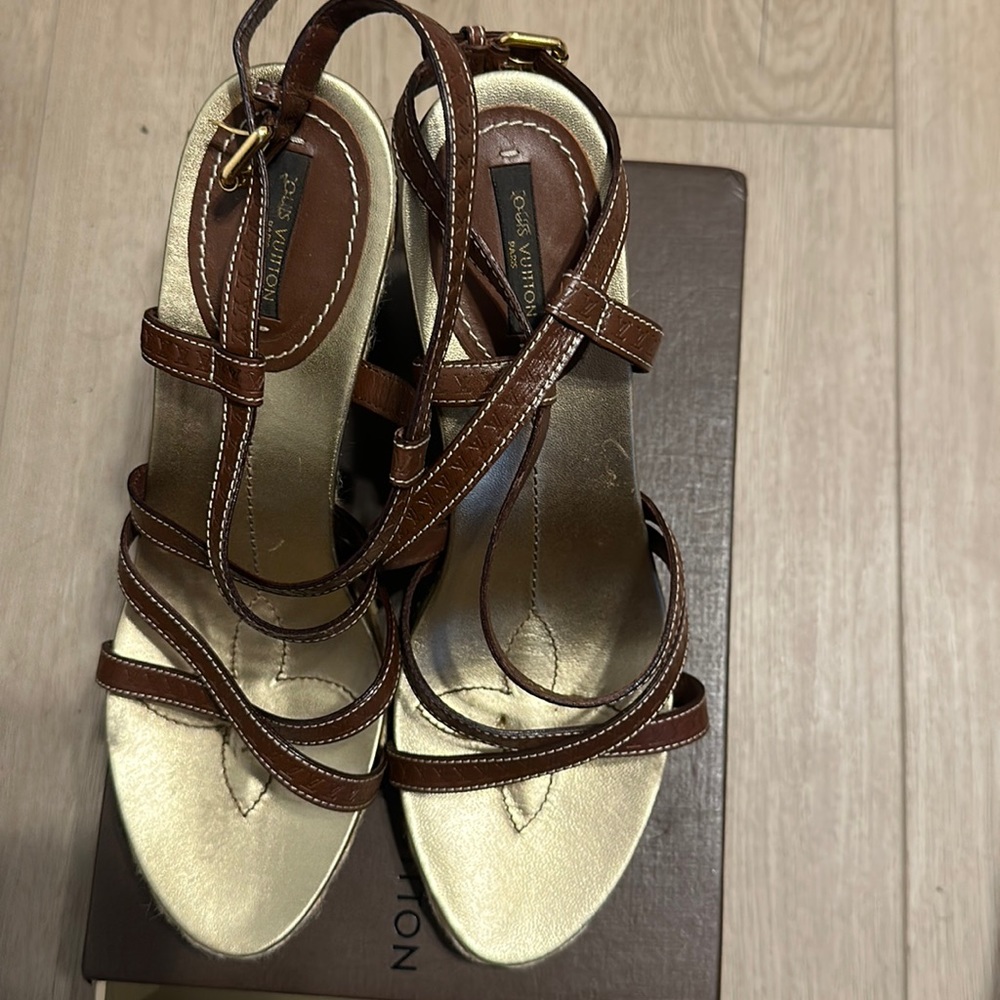 Louis Vuitton strappy sandals